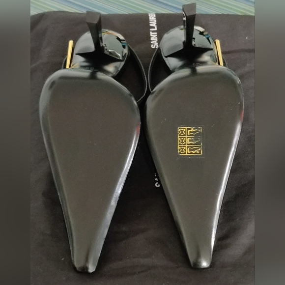 Saint Laurent Size 7 (EU 37) Lee Embossed Cocco Louisana Slingback Pump - Picture 5 of 8